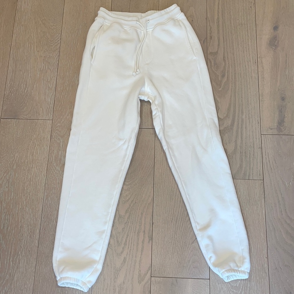 Outdoor voices white sweatpants XS